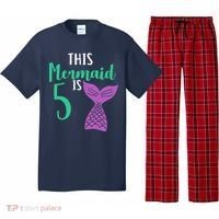 This Mermaid Is 5 Years Old Birthday Pajama Set thumb 0