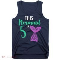 This Mermaid Is 5 Years Old Birthday Tank Top thumb 0