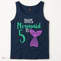 This Mermaid Is 5 Years Old Birthday Tank Top thumb 2