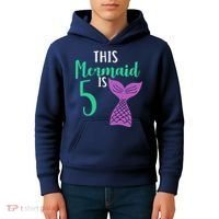 This Mermaid Is 5 Years Old Birthday Kids Hoodie thumb 4