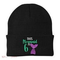 This Mermaid Is 6 Years Old Birthday Beanie thumb 0