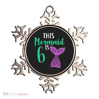 This Mermaid Is 6 Years Old Birthday Ornament