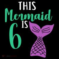 This Mermaid Is 6 Years Old Birthday Ornament thumb 1