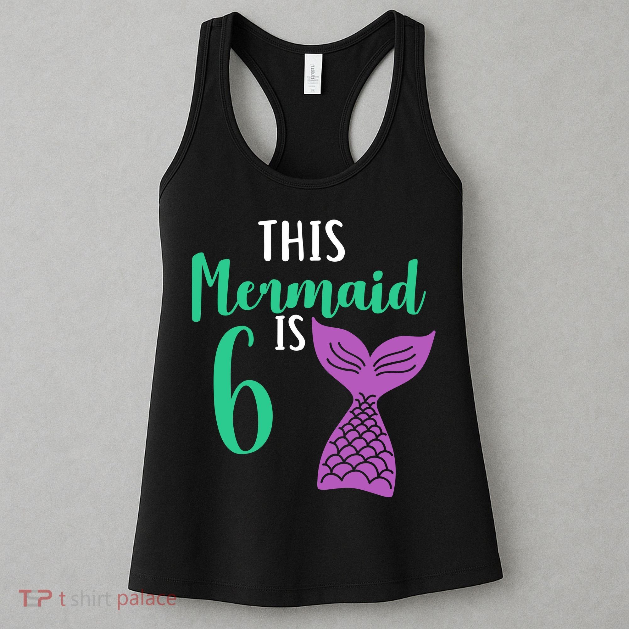This Mermaid Is 6 Years Old Birthday Women's Tank Top