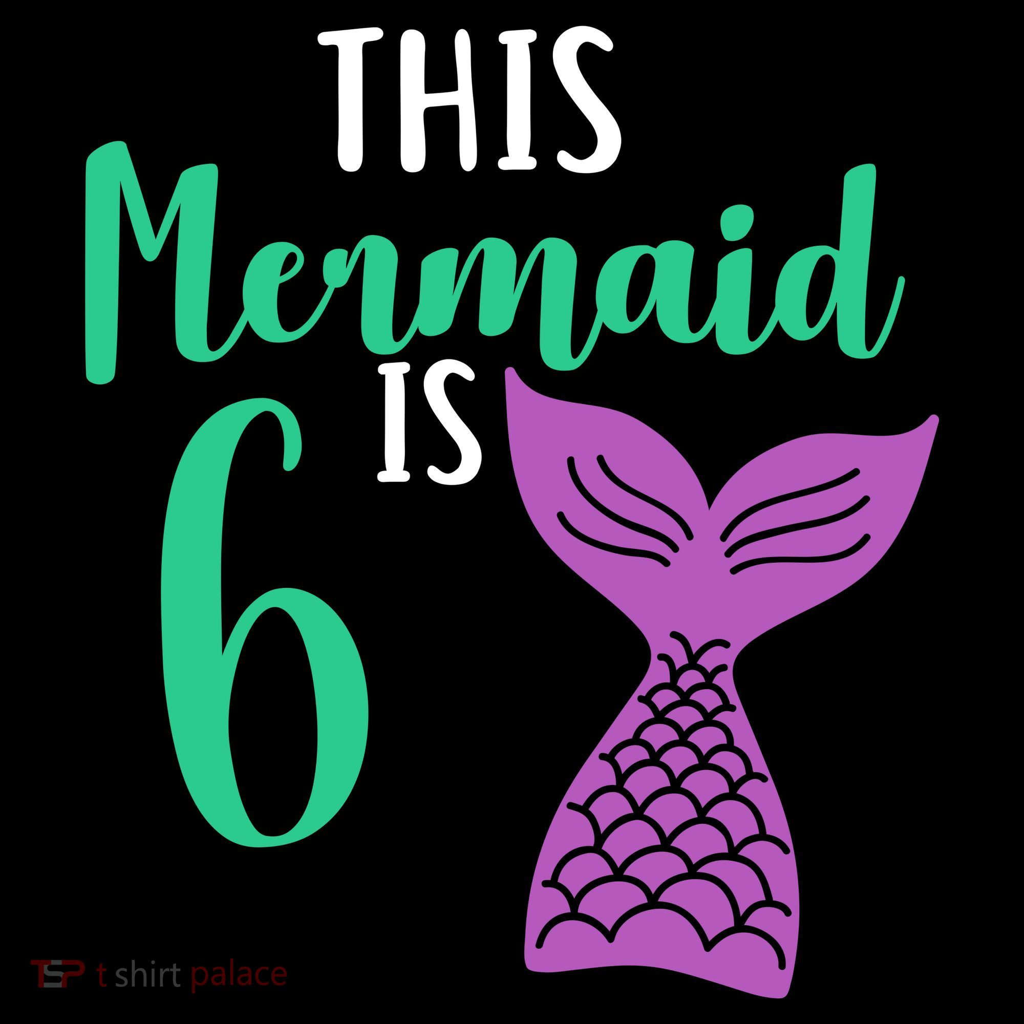 This Mermaid Is 6 Years Old Birthday Toddler Hoodie