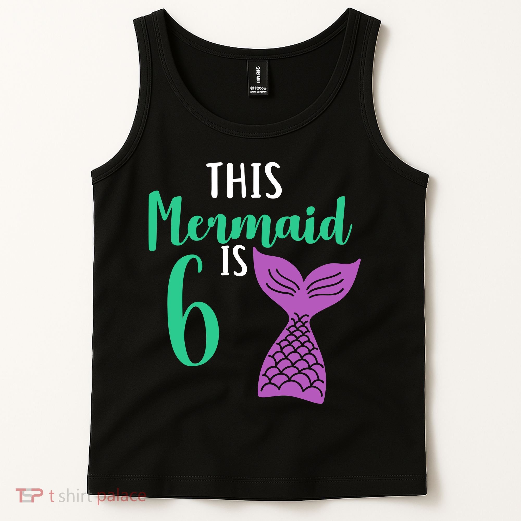This Mermaid Is 6 Years Old Birthday Tank Top