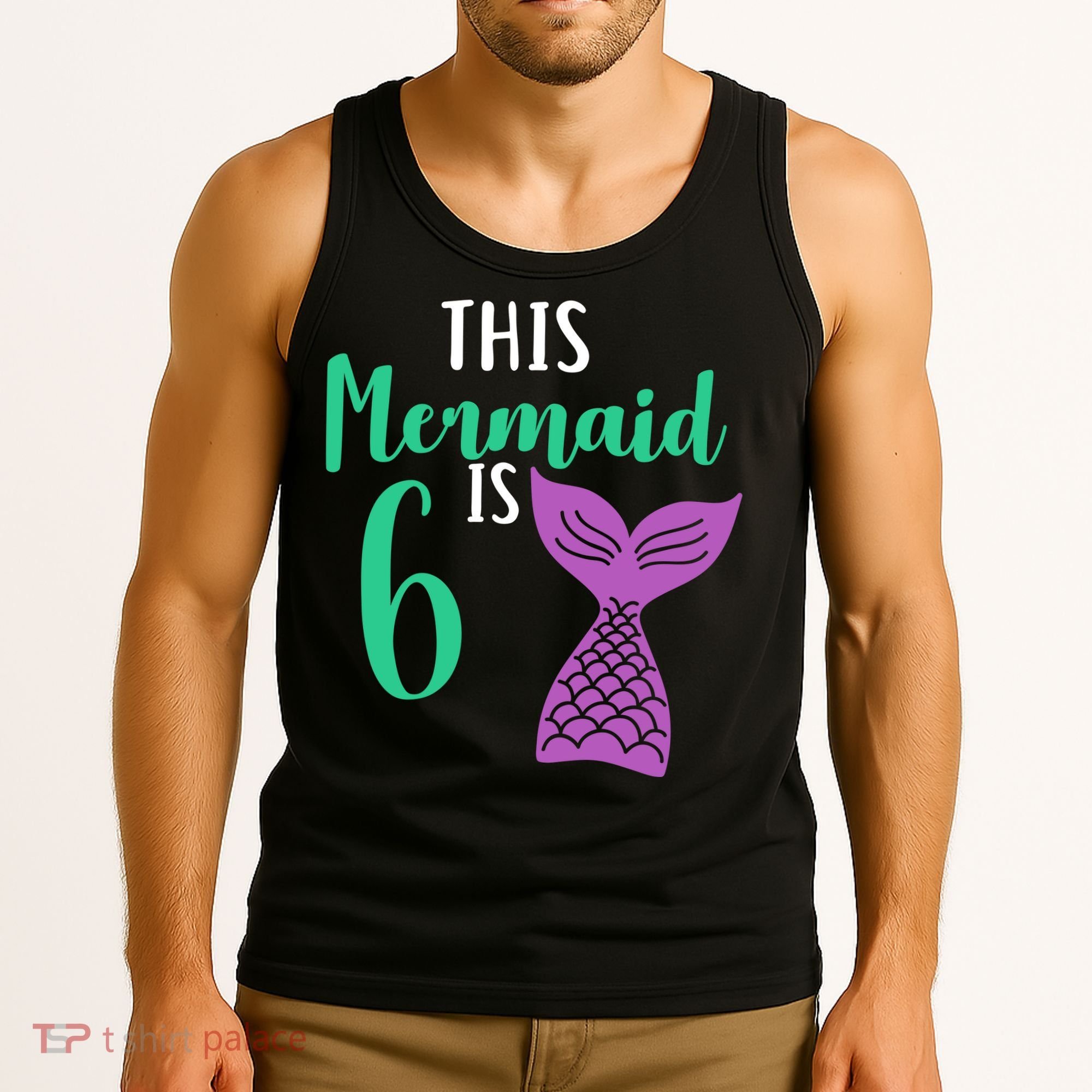 This Mermaid Is 6 Years Old Birthday Tank Top
