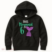This Mermaid Is 6 Years Old Birthday Kids Hoodie thumb 0