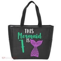This Mermaid Is 7 Years Old Birthday Tote Bag thumb 0