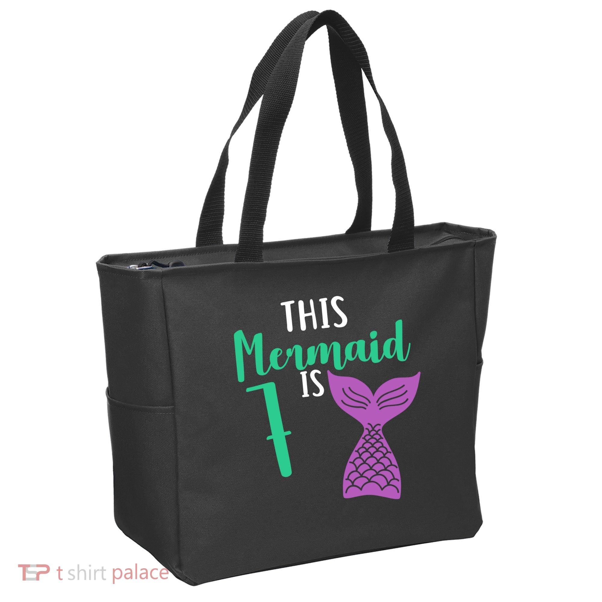 This Mermaid Is 7 Years Old Birthday Tote Bag