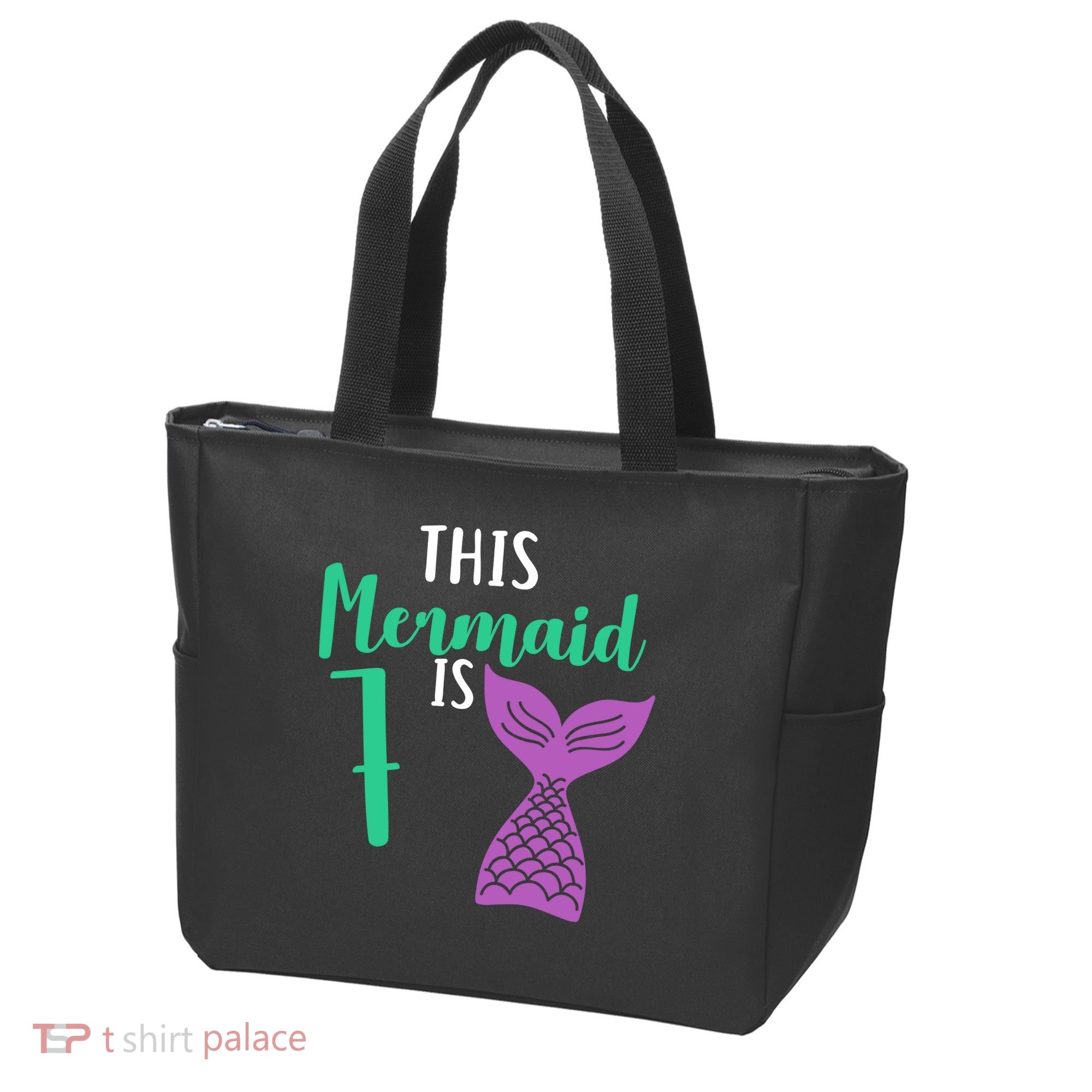This Mermaid Is 7 Years Old Birthday Tote Bag