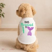 This Mermaid Is 7 Years Old Birthday Doggie Tank thumb 2