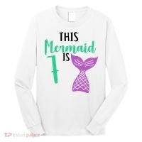 This Mermaid Is 7 Years Old Birthday Long Sleeve Shirt thumb 0