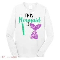 This Mermaid Is 7 Years Old Birthday Long Sleeve Shirt thumb 0