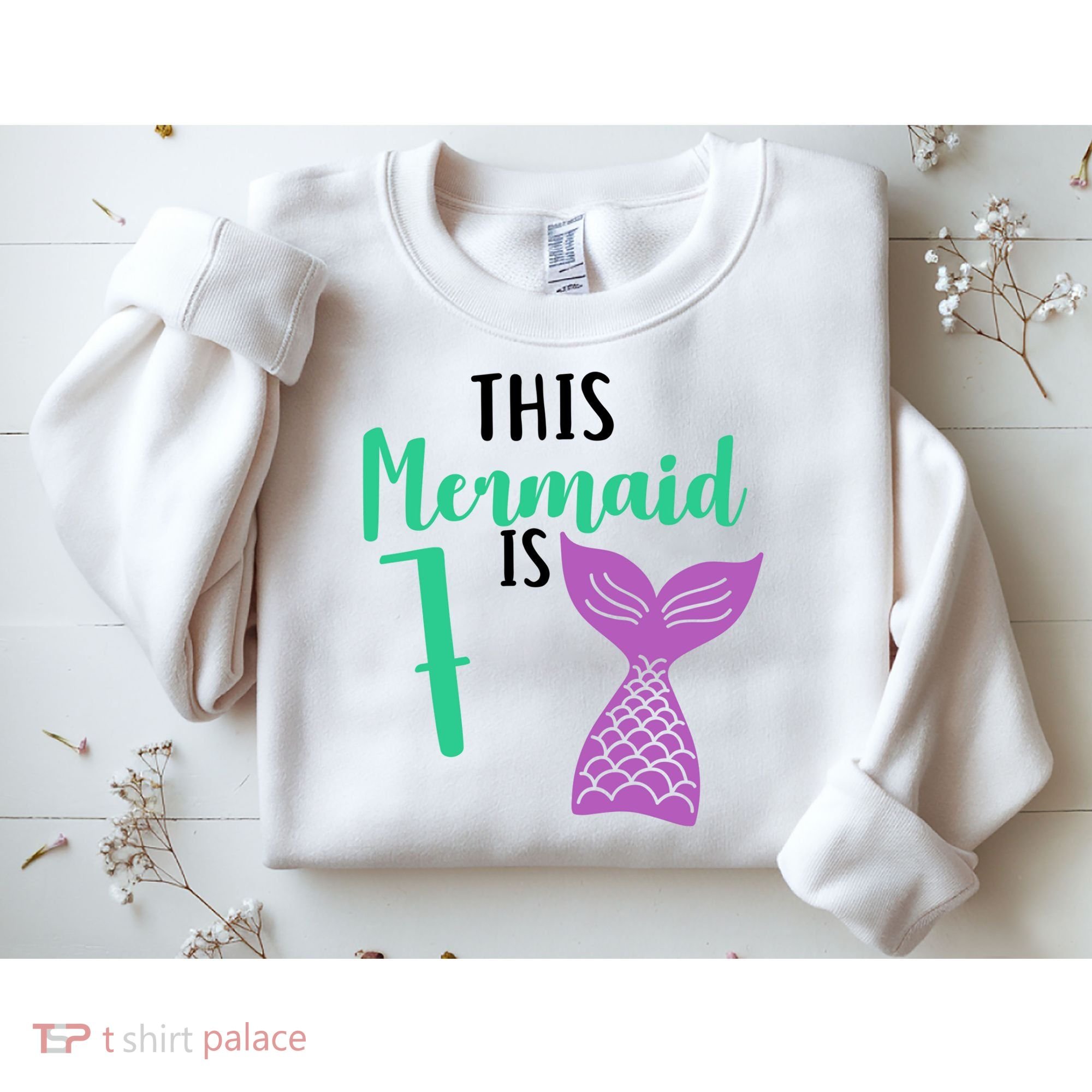 This Mermaid Is 7 Years Old Birthday Sweatshirt