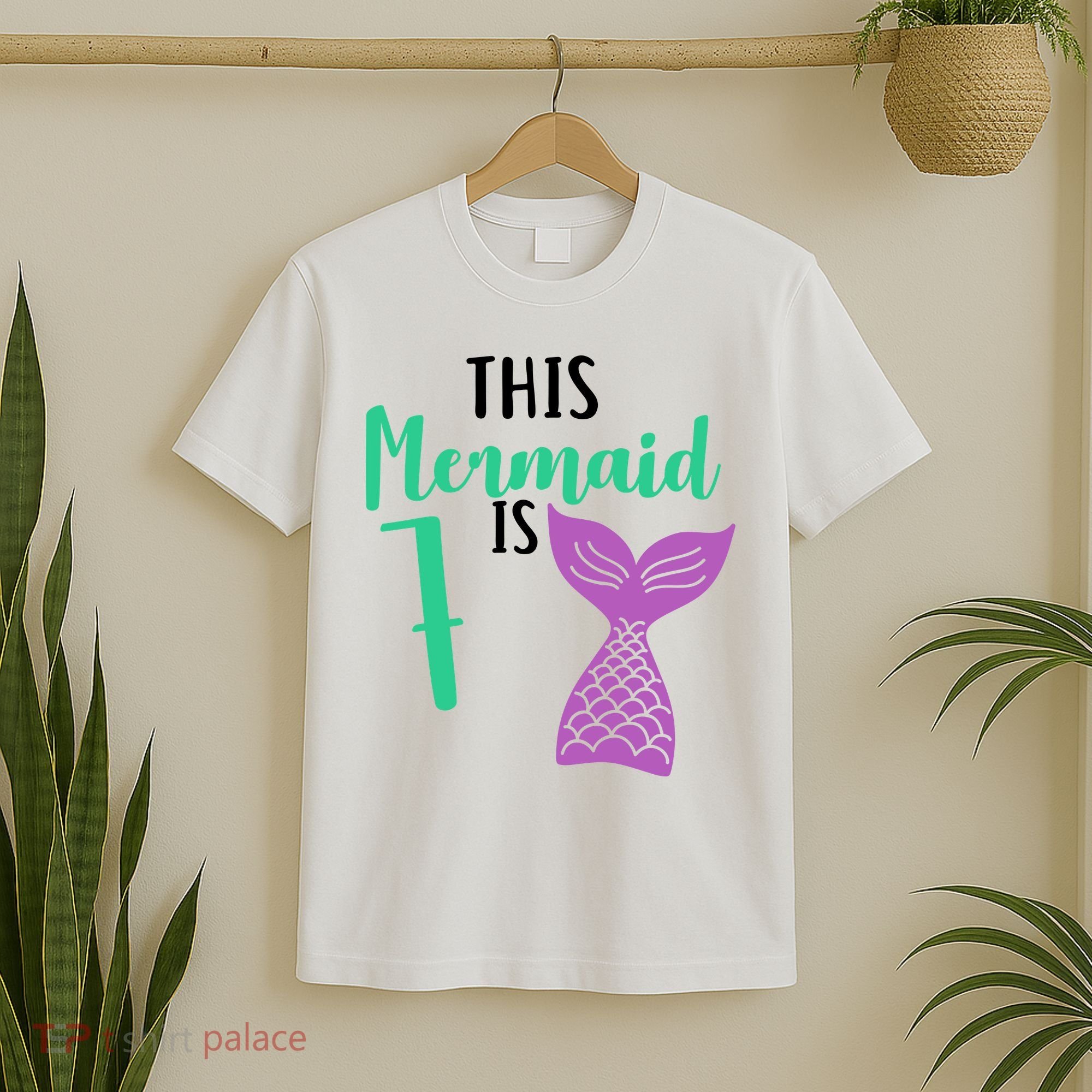 This Mermaid Is 7 Years Old Birthday T-Shirt