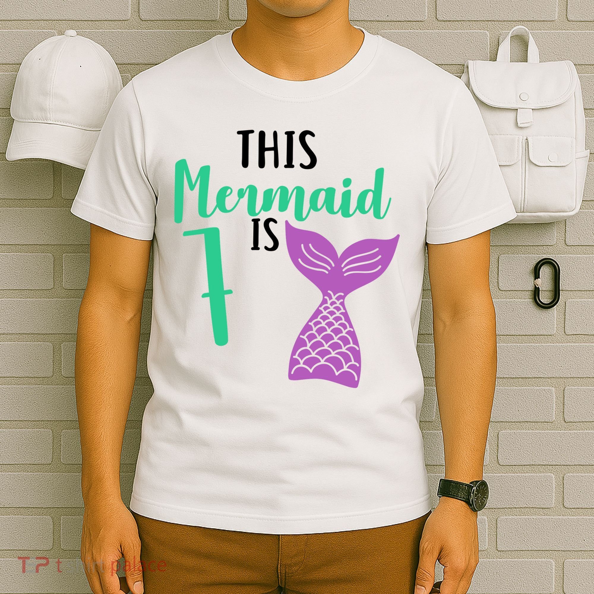 This Mermaid Is 7 Years Old Birthday T-Shirt