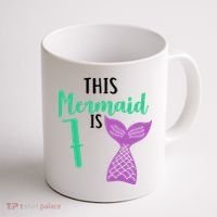 This Mermaid Is 7 Years Old Birthday Coffee Mug thumb 1