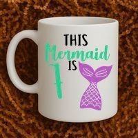 This Mermaid Is 7 Years Old Birthday Coffee Mug thumb 2