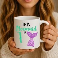 This Mermaid Is 7 Years Old Birthday Coffee Mug thumb 3