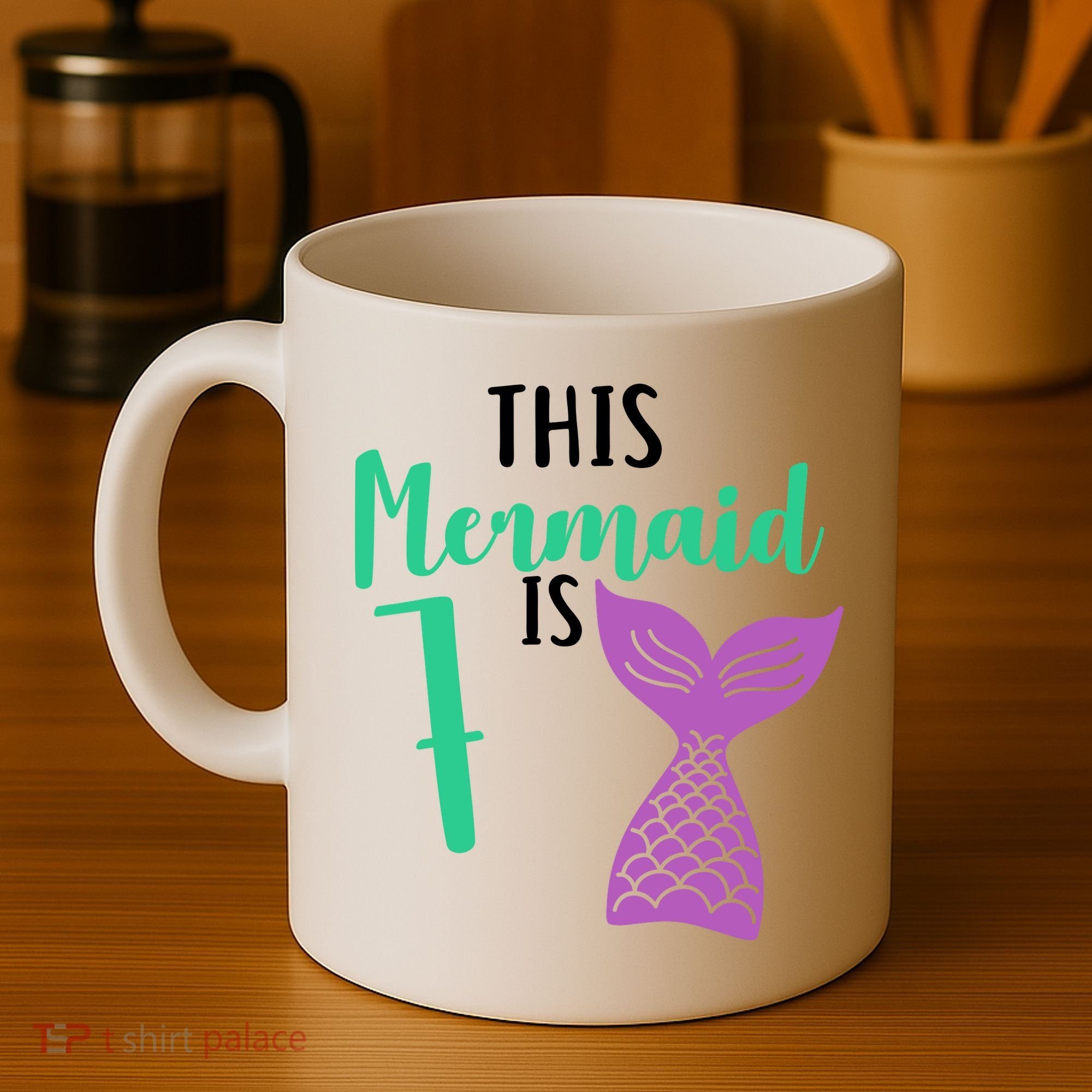 This Mermaid Is 7 Years Old Birthday Coffee Mug
