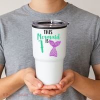 This Mermaid Is 7 Years Old Birthday Tumbler thumb 2