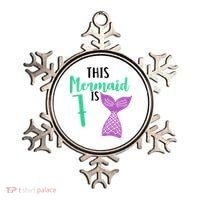 This Mermaid Is 7 Years Old Birthday Ornament thumb 0