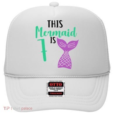 This Mermaid Is 7 Years Old Birthday Hat