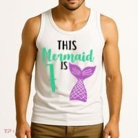 This Mermaid Is 7 Years Old Birthday Tank Top thumb 3