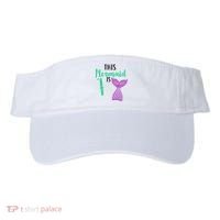 This Mermaid Is 7 Years Old Birthday Visor thumb 0