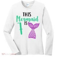 This Mermaid Is 7 Years Old Birthday Women's Long Sleeve Shirt thumb 0