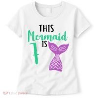 This Mermaid Is 7 Years Old Birthday Women's T-Shirt thumb 0