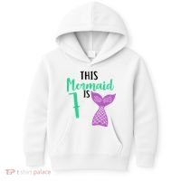 This Mermaid Is 7 Years Old Birthday Kids Hoodie thumb 0