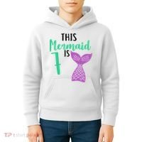 This Mermaid Is 7 Years Old Birthday Kids Hoodie thumb 4