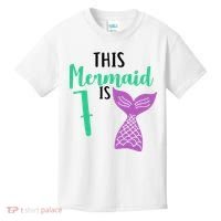 This Mermaid Is 7 Years Old Birthday Kids T-Shirt thumb 0