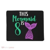 This Mermaid Is 8 Years Old Birthday Mousepad thumb 0