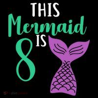 This Mermaid Is 8 Years Old Birthday Ornament thumb 1