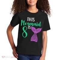 This Mermaid Is 8 Years Old Birthday Kids T-Shirt thumb 2