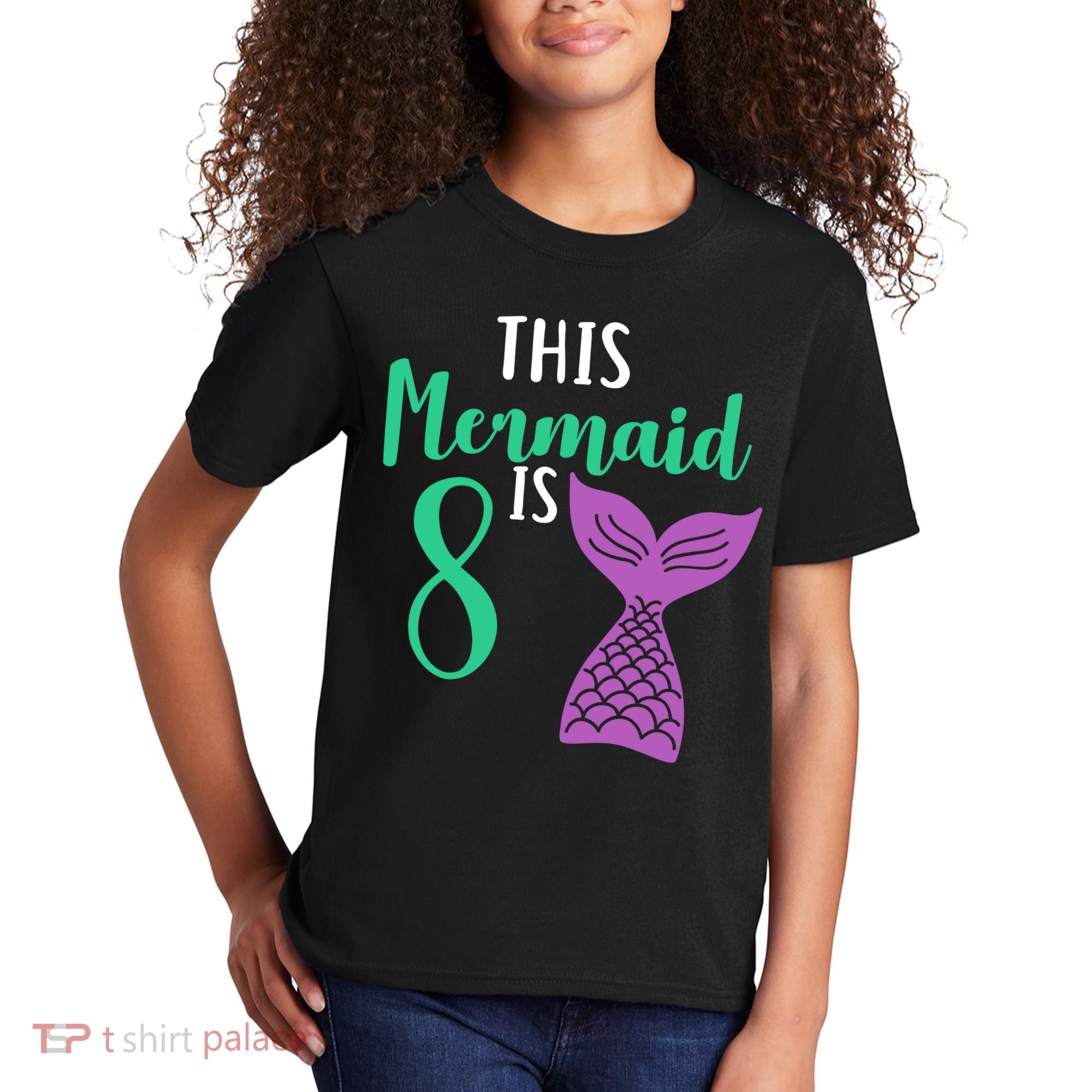 This Mermaid Is 8 Years Old Birthday Kids T-Shirt