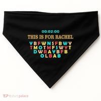This Message Lasts For Two Minutes USA-Made Doggie Bandana thumb 0