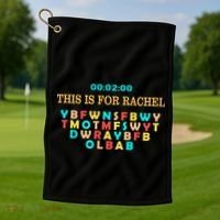 This Message Lasts For Two Minutes Golf Towel thumb 1