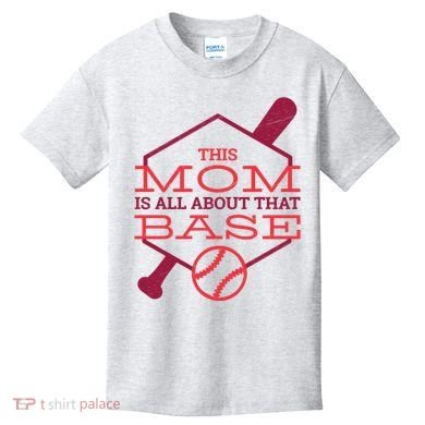 This Mom Is All About That Base Kids T-Shirt