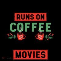 This Mom Runs On Coffee And Christmas Movies Coffee Mug thumb 5