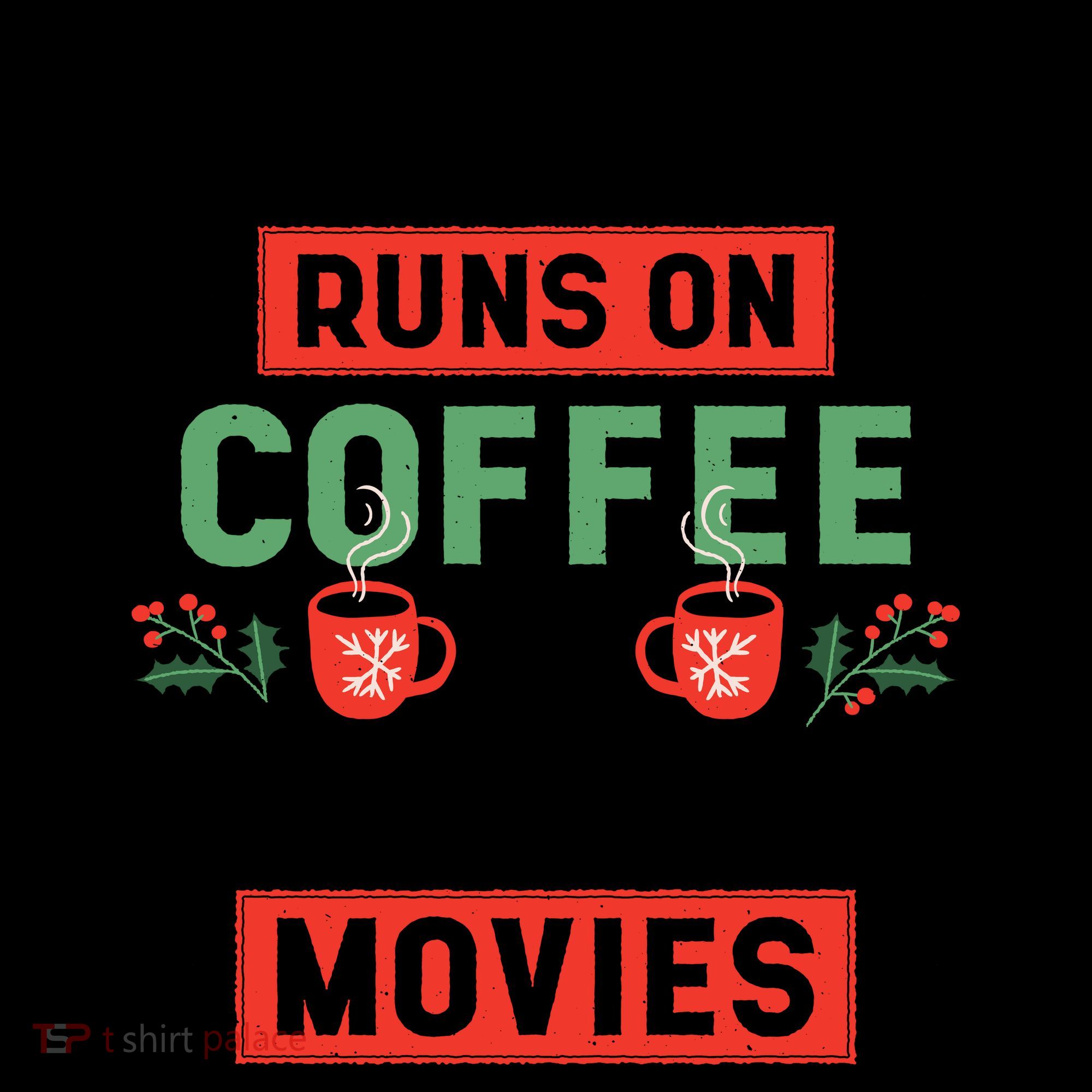 This Mom Runs On Coffee And Christmas Movies Coffee Mug