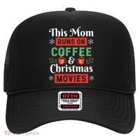 This Mom Runs On Coffee And Christmas Movies Hat thumb 0