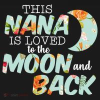 This Nana Is Loved To The Moon And Back Backpack thumb 2