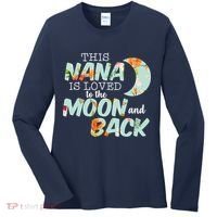 This Nana Is Loved To The Moon And Back Women's Long Sleeve Shirt thumb 0