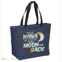 This Nana Is Loved To The Moon And Back Tote Bag thumb 2