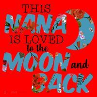 This Nana Is Loved To The Moon And Back Santa Hat thumb 1