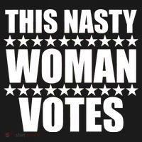 This Nasty Woman Votes Doggie Tank thumb 4